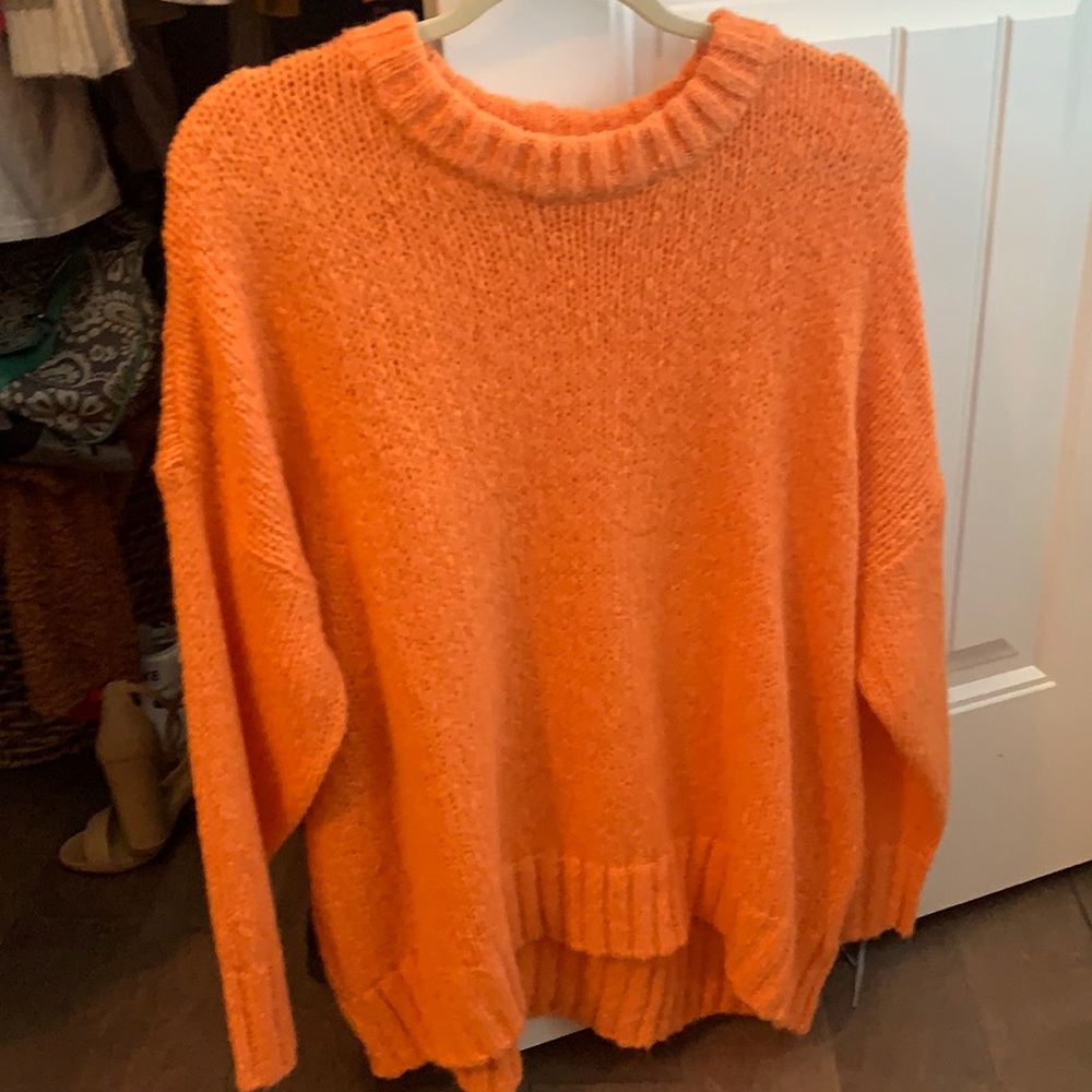 Aries, oversized, thick, orange sweater (never worn)